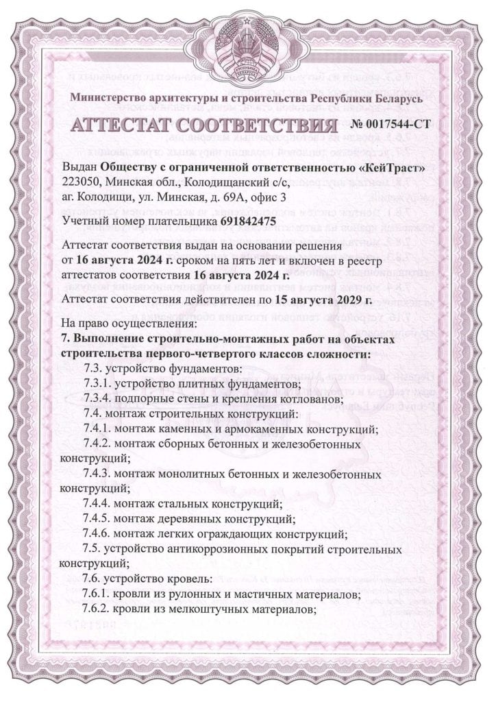 Разрешительные документы
